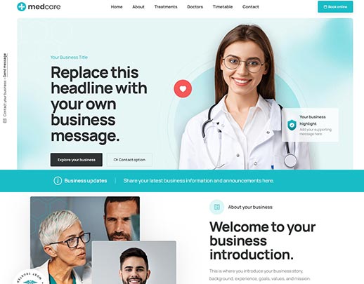 Affordable Website Design portfolio example, design code 1011
