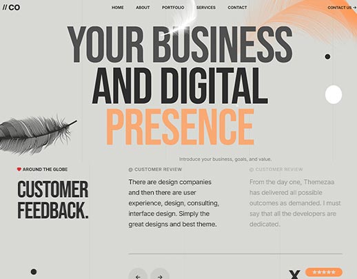 Low Cost Website Design portfolio example, design code 1014