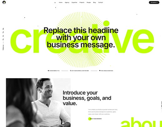 Affordable Website Design portfolio example, design code 1026