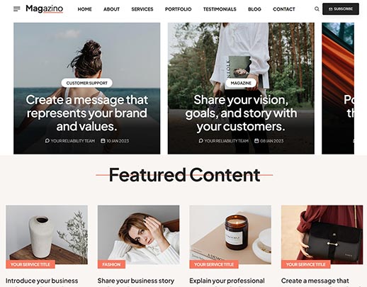 Low Cost Website Design portfolio example, design code 1034