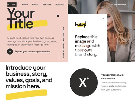 Affordable Website Design portfolio example, design code 1041