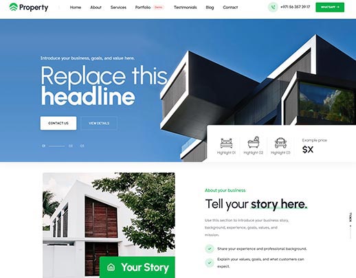 Low Cost Website Design portfolio example, design code 1044