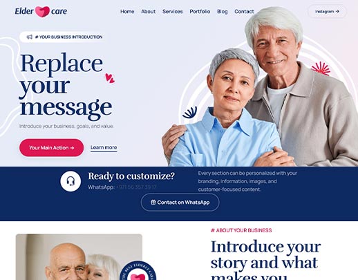 Affordable Website Design portfolio example, design code 1046