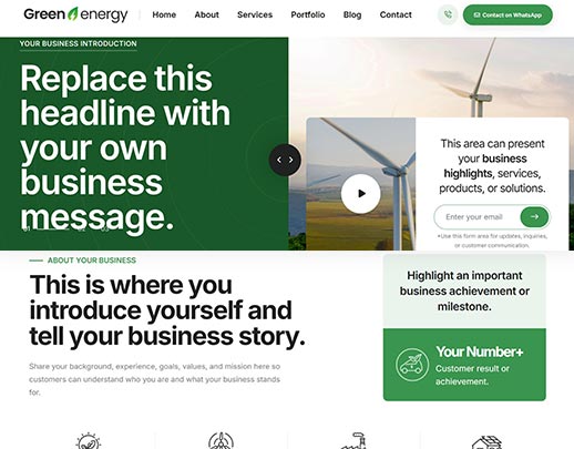 Cheap Website Design portfolio example, design code 1047