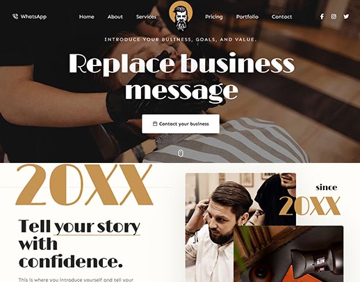 Low Cost Website Design portfolio example, design code 1049